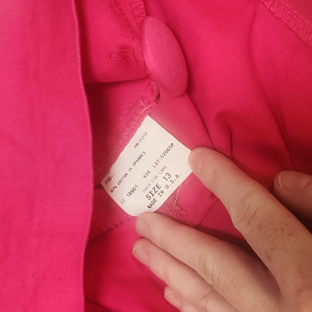 I.N. San Francisco hot pink dress, size 13 juniors - Picture 6 of 6